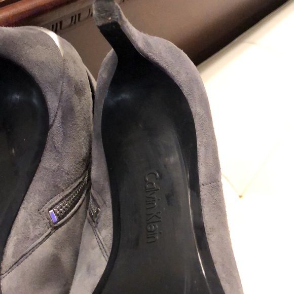 Grey suede CK Booties - Picture 8 of 11